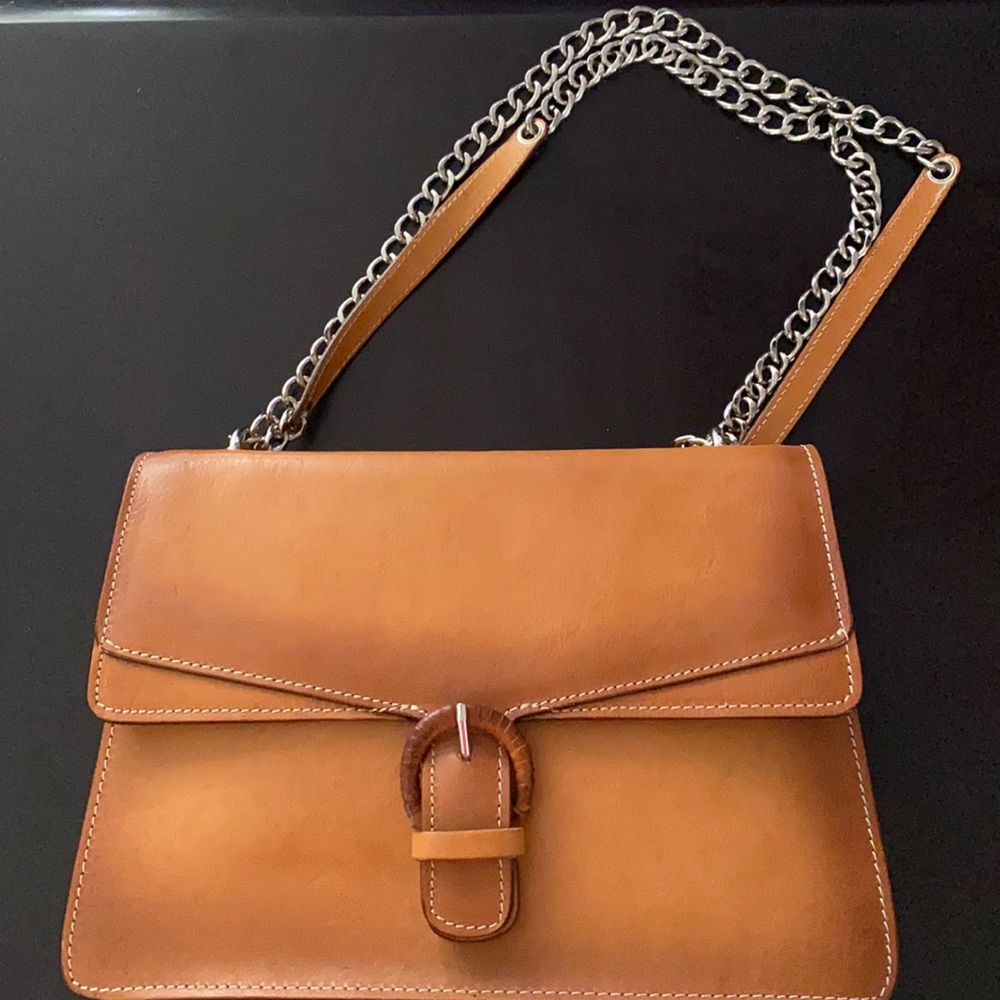 Cavalcanti Tan Italian Leather handbag